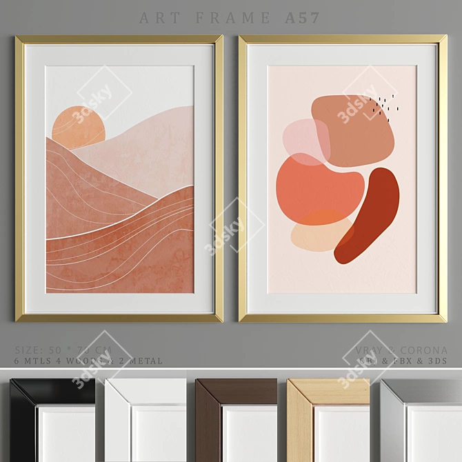 Versatile Art Frame - A57 3D model image 1