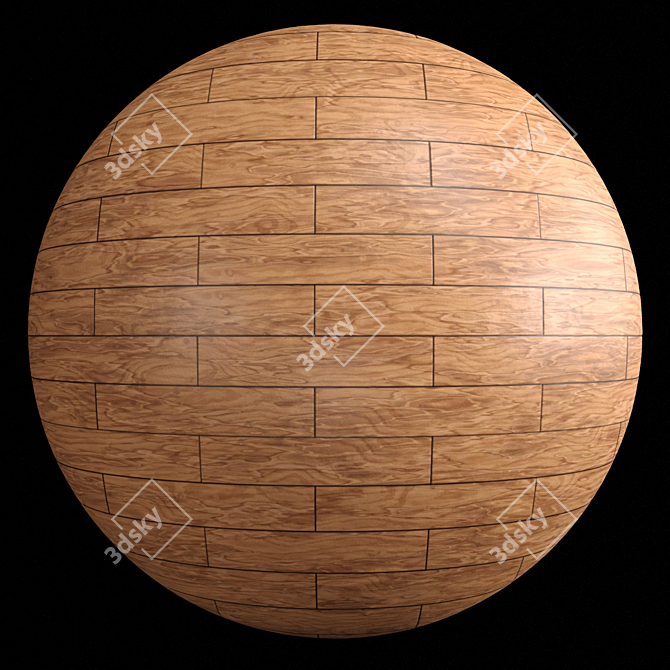 5 Color Wood Parquet- PBR 4K Solution 3D model image 3