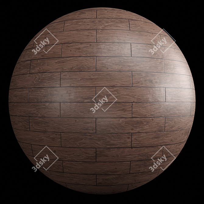 5 Color Wood Parquet- PBR 4K Solution 3D model image 5