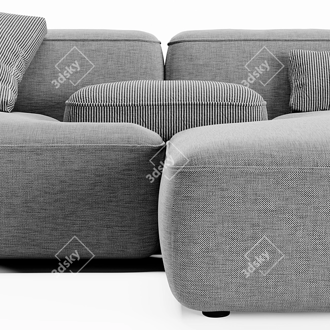 Lema Cloud 3D Sofa: Realistic Design & Accurate Topology 3D model image 1