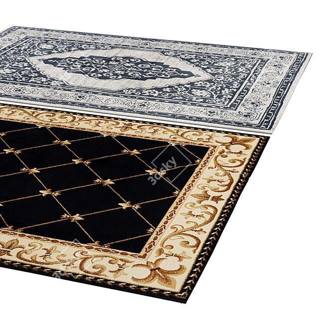 Multi-Purpose Rug 258: Durable & Versatile 3D model image 2