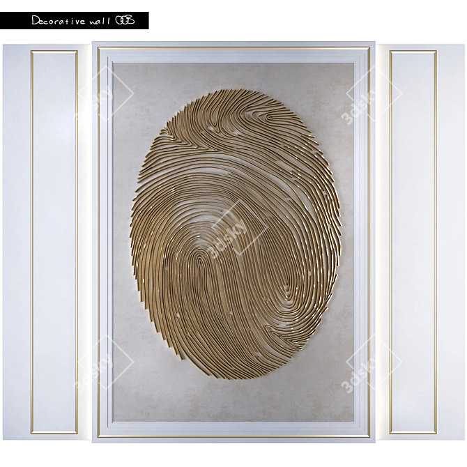 Elegant Decorative Panel for Modern Interiors 3D model image 1