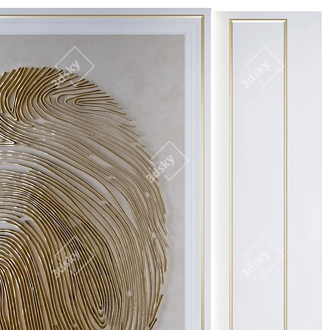 Elegant Decorative Panel for Modern Interiors 3D model image 3