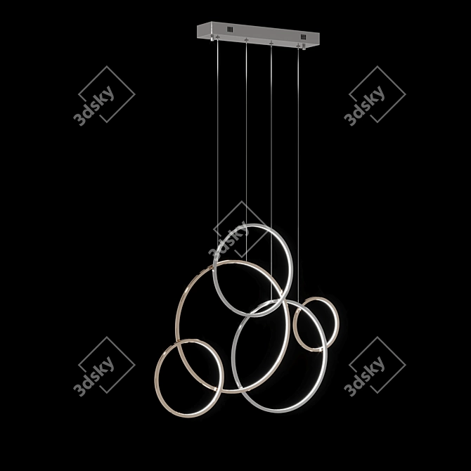 Modern LED Pendant Light: Union 3D model image 3