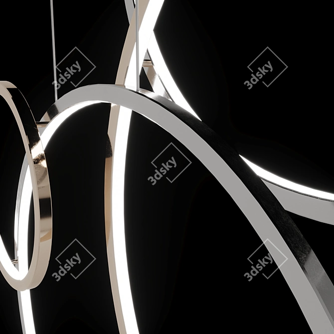 Modern LED Pendant Light: Union 3D model image 5