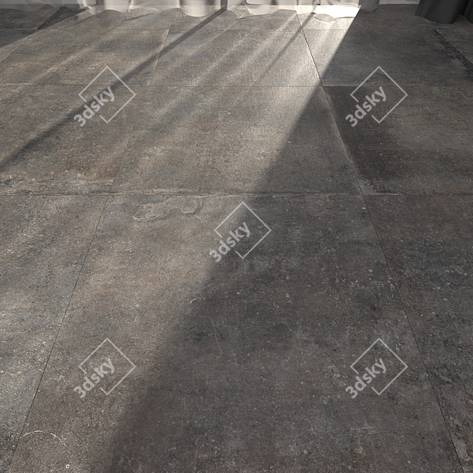 Retour Mud 60x60: Multi-Texture, High-Quality Floor 3D model image 1