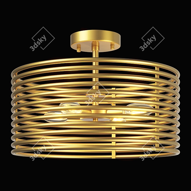 Modern 4-Light Ceiling Chandelier 3D model image 1