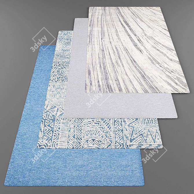 Modern Style Rug Collection 3D model image 1