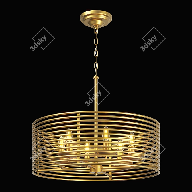 Zeta Lightstar Pendant Chandelier 3D model image 1