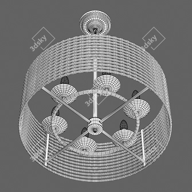 Zeta Lightstar Pendant Chandelier 3D model image 4