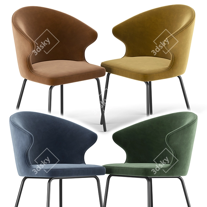 Elegance Ergonomic Seating 3D model image 2