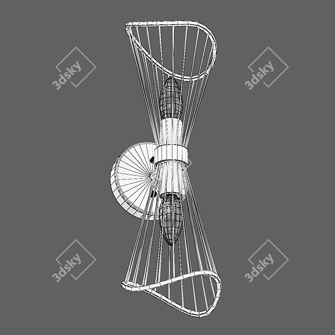 Zeta Lightstar - Stylish Modern Wall Sconce 3D model image 4