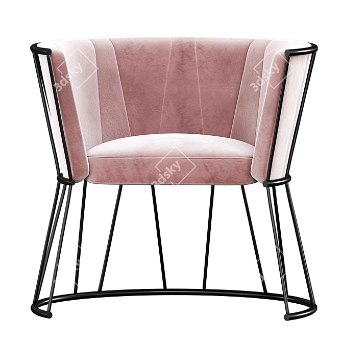 Elegant ECLAT Armchair - Artu's Masterpiece 3D model image 2