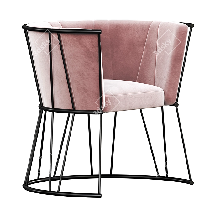 Elegant ECLAT Armchair - Artu's Masterpiece 3D model image 3