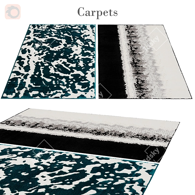 Polys: 3 888, Vets: 4 004 - Durable Rug for Countless Uses 3D model image 1