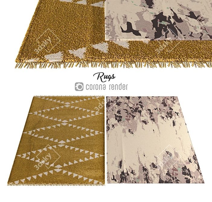 Elegant Carpet Collection 3D model image 1