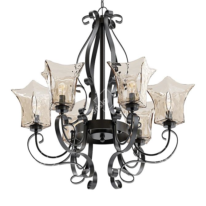 Vetraio Collection 31" Chandelier 3D model image 1