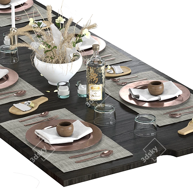 Dream Dining Table: Elegant & Functional 3D model image 3