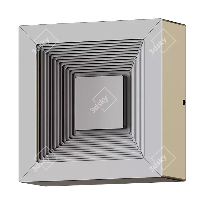 Agent Outdoor Wall Sconce: Modern Elegance 3D model image 4