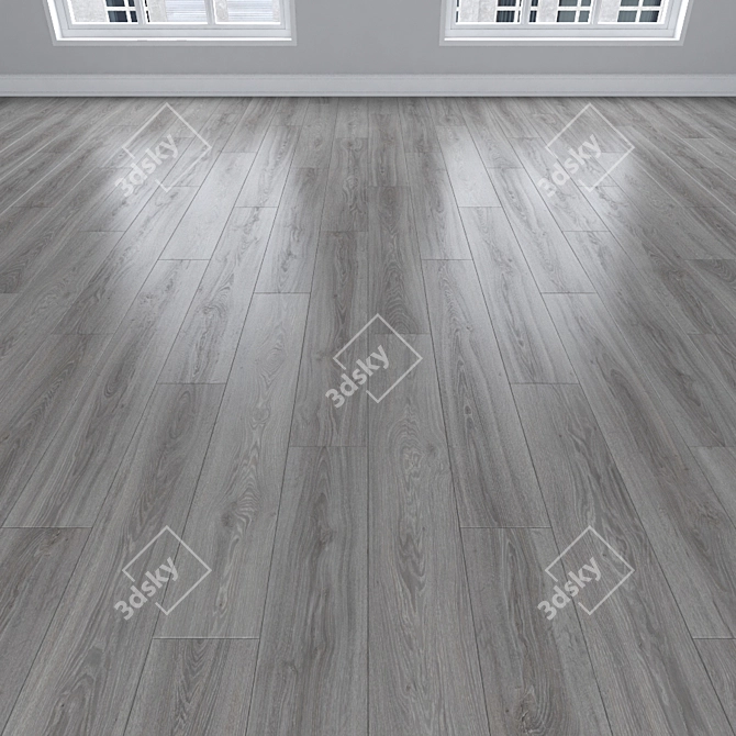 Oak Parquet: Herringbone, Linear, Chevron 3D model image 2