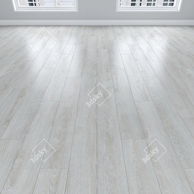 Oak Parquet: Herringbone, Linear, Chevron 3D model image 2