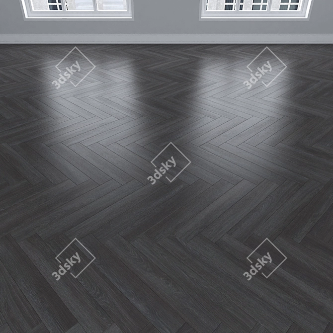 Versatile Parquet Oak | Herringbone, Linear, Chevron 3D model image 3