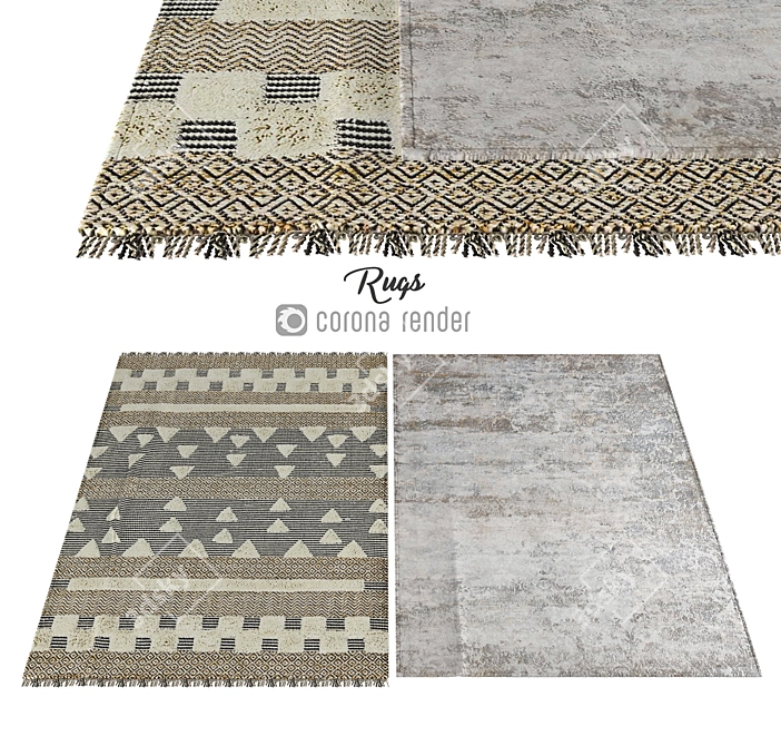 Elegant Home Carpets: Luxurious and Durable 3D model image 1