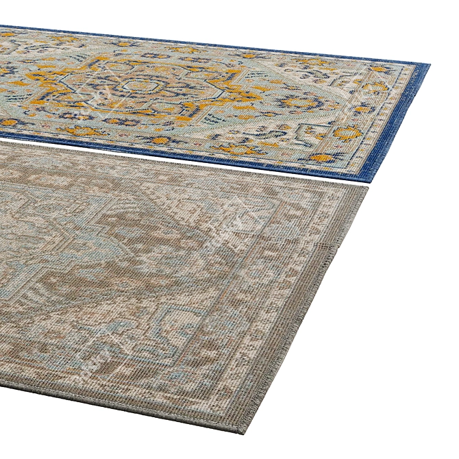 Luxury 270 Rug: Polys 3,888, Vets 4,004 3D model image 2