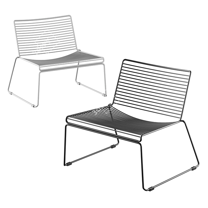 Modern HEE Lounge Chair: Stunning Design 3D model image 2