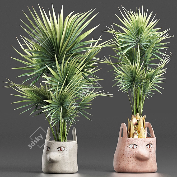 Tropical Palm Plant Collection 3D model image 1