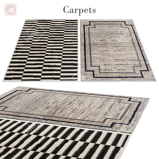 Luxurious Poly Rug: 271 3D model image 1