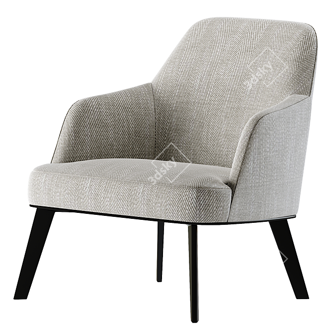 Elegant Poliform Jane Armchair 3D model image 1