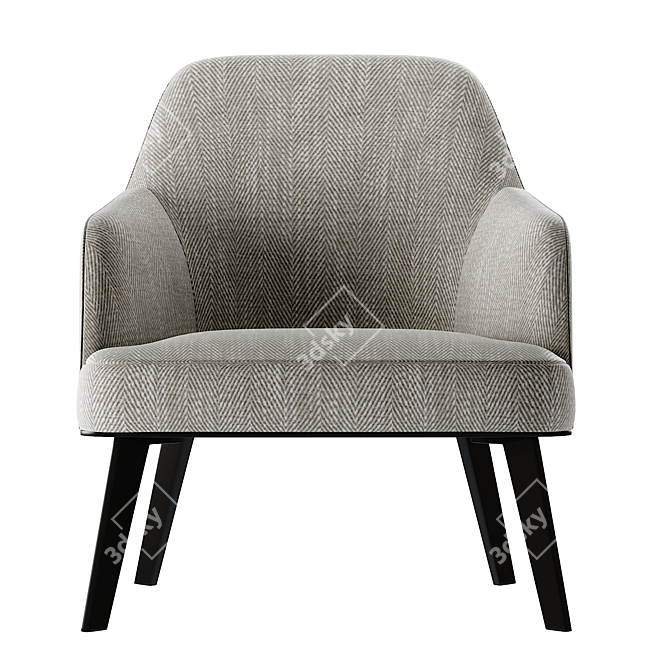 Elegant Poliform Jane Armchair 3D model image 2