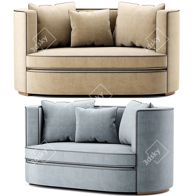 Elegant Love Sofa | High-Quality Design 3D model image 3