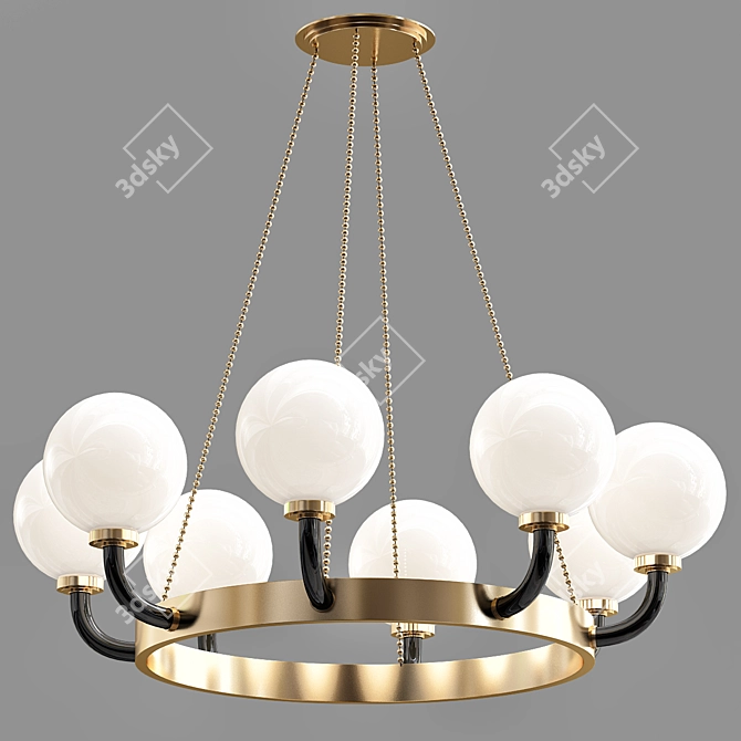 Title: Hudson Valley Werner Pendant Light 3D model image 1