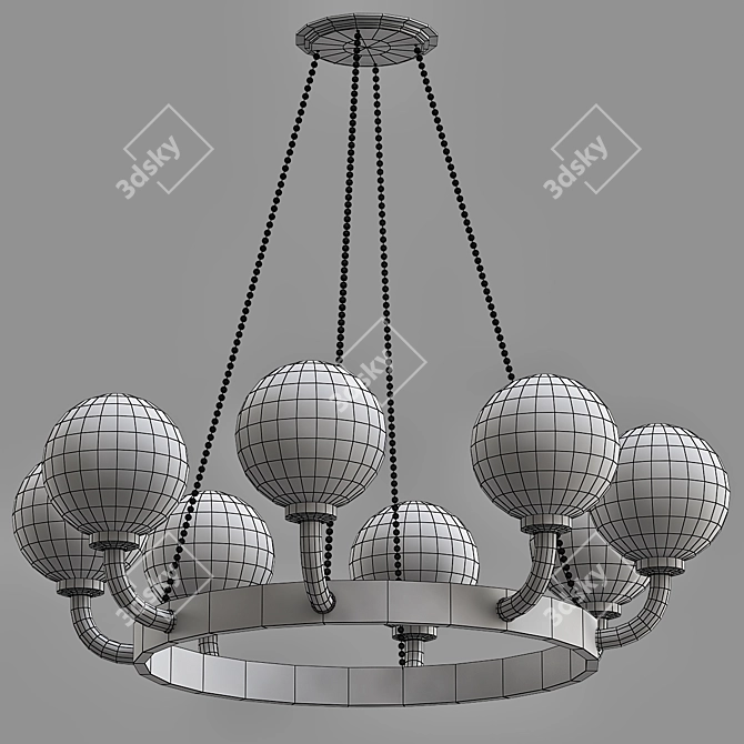 Title: Hudson Valley Werner Pendant Light 3D model image 2