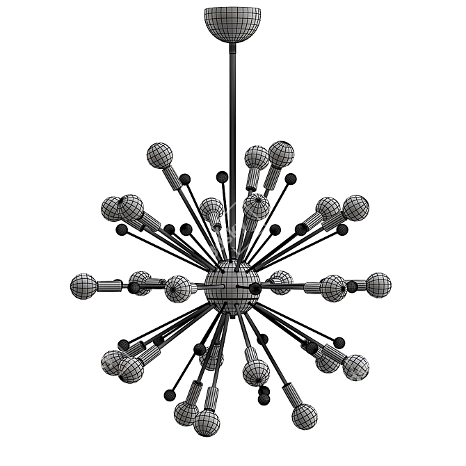 Modern VB Sputnik Chandelier 3D model image 2