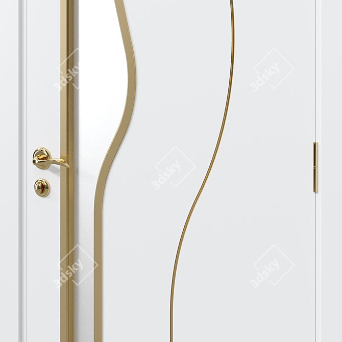 Modern Interior Door 13 3D model image 2