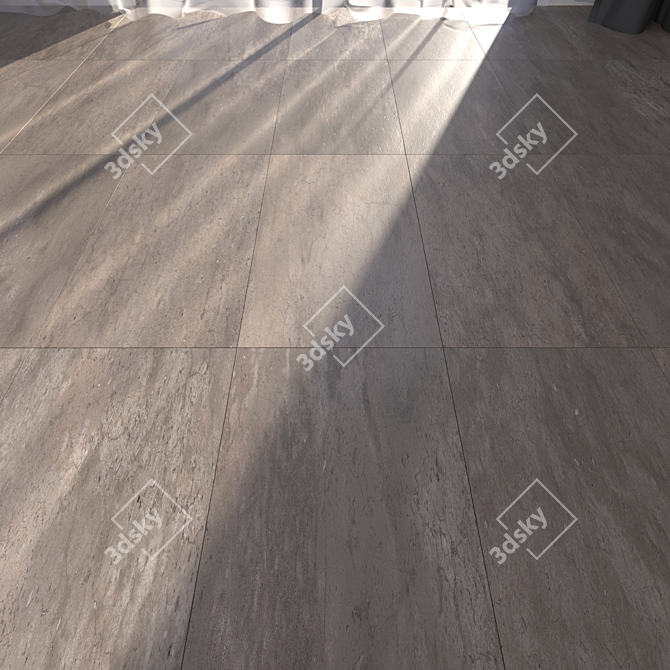 Hyper Taupe Floor: Multi-Texture, 30x60 cm 3D model image 1