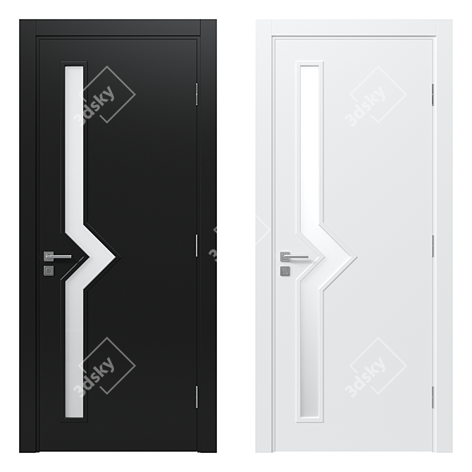 Modern Interior Door 16 3D model image 1