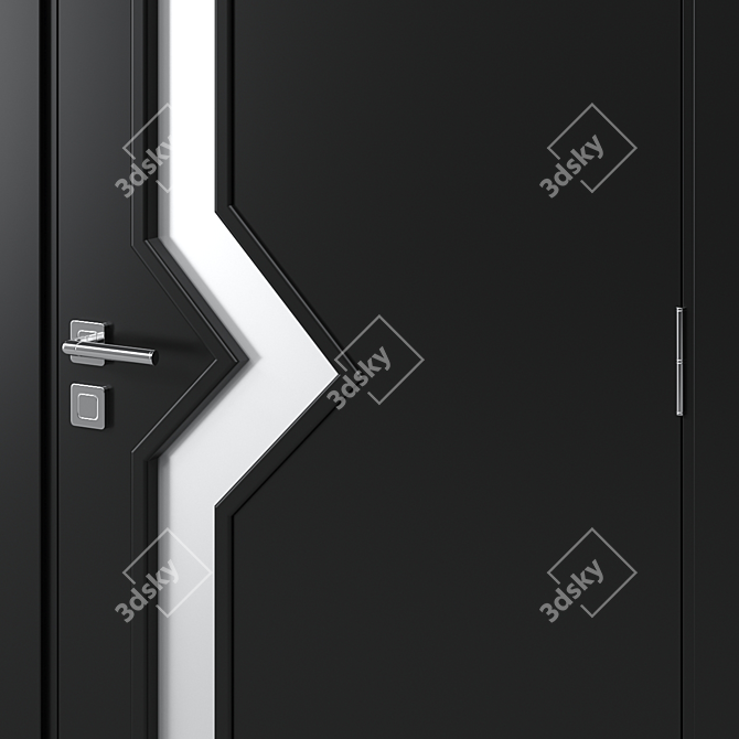 Modern Interior Door 16 3D model image 2