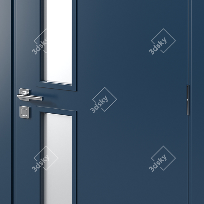 Elegant Interior Door - 17 3D model image 2