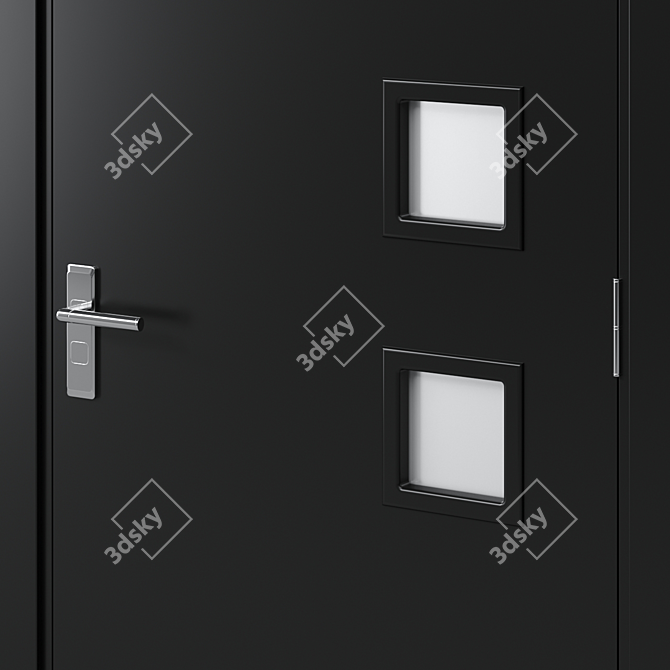 Modern Interior Door 18 3D model image 2