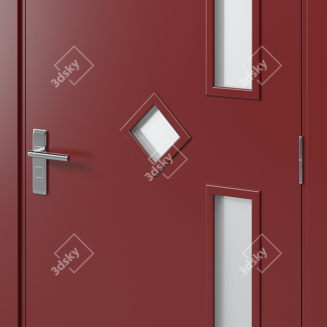 Modern 19 Interior Door 3D model image 2