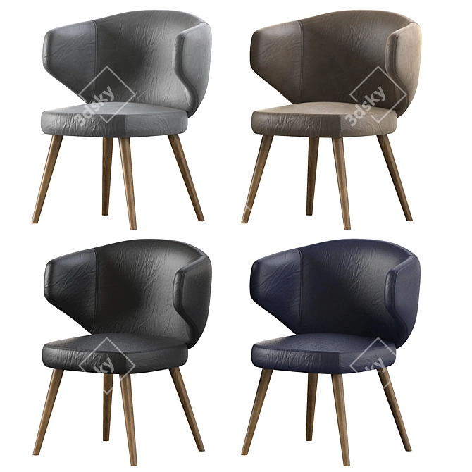 Cia Arm Chair: Modern and Stylish Design 3D model image 2