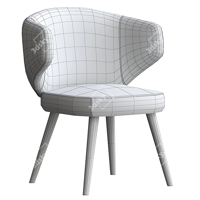 Cia Arm Chair: Modern and Stylish Design 3D model image 4