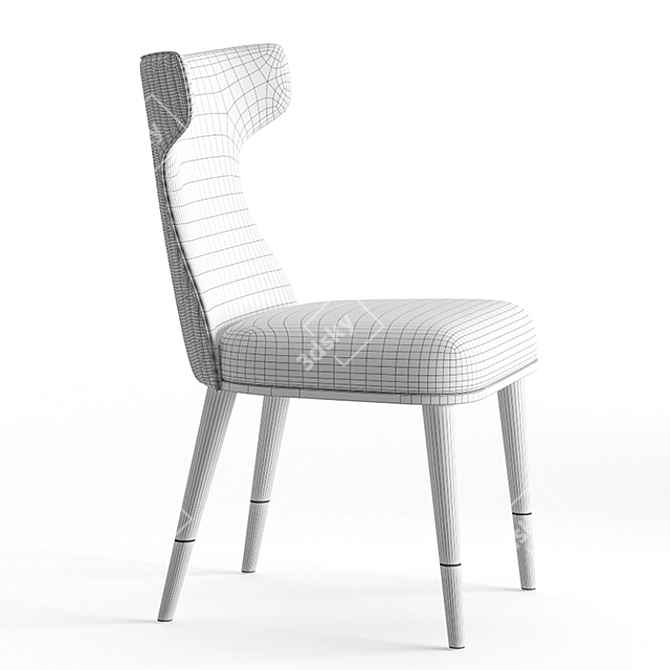 Elegant Beverly Chair: Perfect Blend of Style and Comfort 3D model image 4