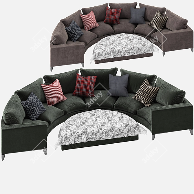 Andersen Sofa: Sophisticated and Comfortable 3D model image 1