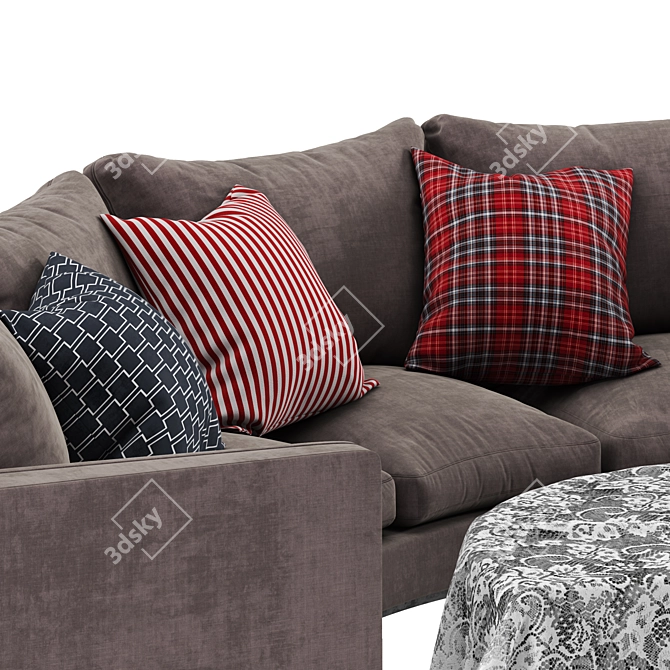 Andersen Sofa: Sophisticated and Comfortable 3D model image 2