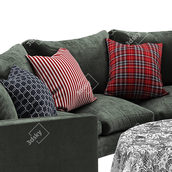 Andersen Sofa: Sophisticated and Comfortable 3D model image 3